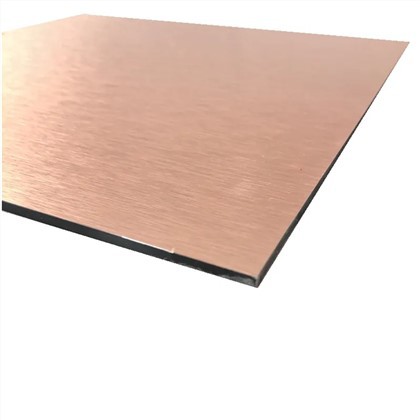4 * 8ft Suprafață periată Folie de aluminiu Compozit panou afișaj Semnalizare Foaie ACP