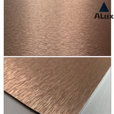 Panou compozit din aluminiu periat cu metal de 3/4 mm